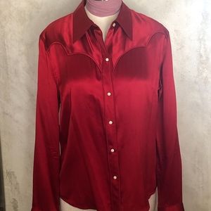 Lucky Brand Western Silk Shirt